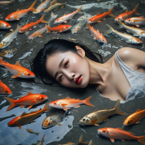 koi pond,fish in water,underwater background,doctor fish,goldfish,koi fish,submerged,koi,fishes,gold fish,vietnamese woman,conceptual photography,underwater fish,overfishing,fishpond,han thom,fishkeeping,underwater world,jianying,underwater,Photography,General,Natural