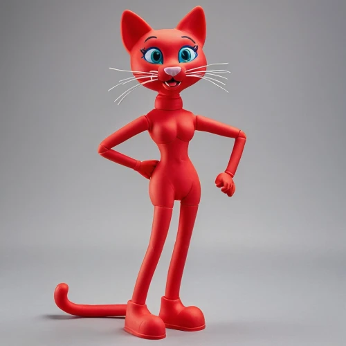 red cat,murgatroyd,redcat,3d figure,cartoon cat,macavity,squeakquel,alberty,kozik,renderman,mellat,3d model,poseable,spirou,pink cat,rubber doll,frederator,felidae,miraculous,game figure,Unique,3D,Clay