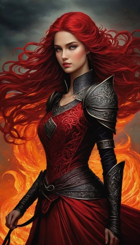 melisandre,fiery,maedhros,huiraatira,fireheart,female warrior,etain,demelza,fire siren,elenore,aegon,seregil,llyra,ellinor,gwenllian,boudica,epica,fire background,mihrimah,niobe,Illustration,Abstract Fantasy,Abstract Fantasy 19