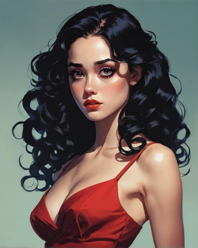 gothel,lady in red,valentine pin up,aradia,digital painting,man in red dress,fantasy portrait,valentine day's pin up,retro pin up girl,marla,pin-up girl,pin up girl,poppy red,fantasy woman,duchesse,young woman,girl portrait,viveros,world digital painting,girl in red dress,Conceptual Art,Fantasy,Fantasy 06