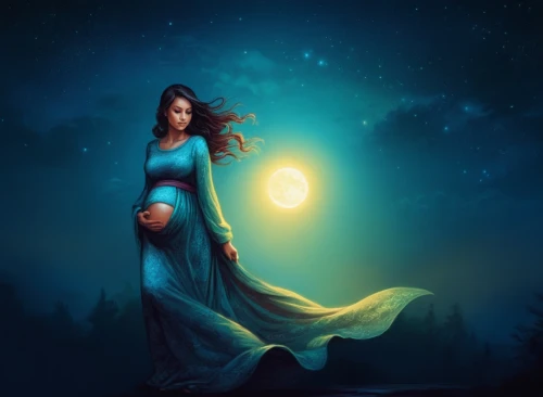 blue moon,blue moon rose,nightdress,selene,fantasy picture,moonchild,hecate,moonbeams,moonlit night,dreamtime,moon and star background,blue enchantress,fantasy art,light of night,imbolc,sorceress,queen of the night,moonbeam,amphitrite,kahlan,Illustration,Realistic Fantasy,Realistic Fantasy 25