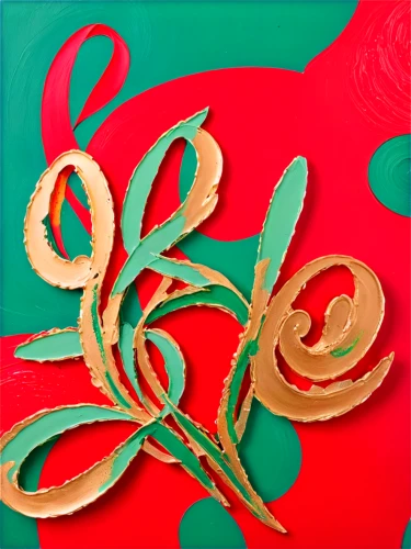 jalebi,christmas ribbon,sliced tangerine fruits,lotus leaves,mandarin leaves,branch swirls,gold paint strokes,gold leaves,palmiers,passion flower tendrils,rose leaves,christmas gold foil,quince decorative,green paprika,squid rings,broken pasta,sudarium,lianas,embroils,swirls,Conceptual Art,Oil color,Oil Color 20