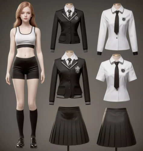 derivable,a uniform,uniforms,school clothes,uniform,women's clothing,black and white pieces,dressup,police uniforms,tailcoats,attires,tailcoat,ladies clothes,trinian,outfits,kaneshiro,clothing,zettai,anime japanese clothing,fashionable clothes,Photography,General,Realistic