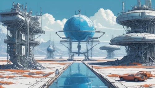 futuristic landscape,scifi,space port,spaceport,ice planet,homeworld,arcology,sci - fi,homeworlds,sci fi,cyberworld,technosphere,spaceports,ringworld,spaceship space,technodrome,skyterra,colony,cybercity,silico,Unique,Design,Blueprint