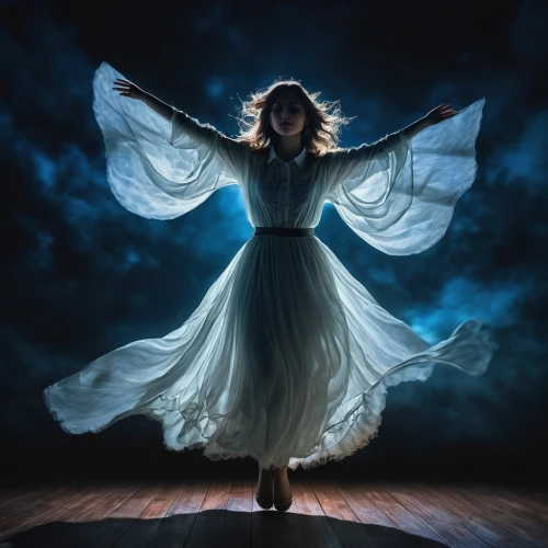 whirling,sylphide,sylph,evanescence,sylphides,celtic woman,nightdress,the girl in nightie,eurydice,mediumship,gracefulness,flying girl,photo manipulation,mystical portrait of a girl,angel wing,the angel with the veronica veil,danseuse,angel wings,dervish,angel girl,Art,Artistic Painting,Artistic Painting 04