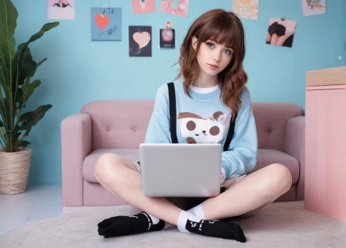 girl at the computer,girl studying,girl sitting,kyary,kawaii girl,holding ipad,anime japanese clothing,blogger icon,programadora,girl with cereal bowl,anime girl,online date,online shopping icons,blogging,laptop,internet addiction,computer freak,aitana,girl in t-shirt,sumiala,Photography,Fashion Photography,Fashion Photography 01