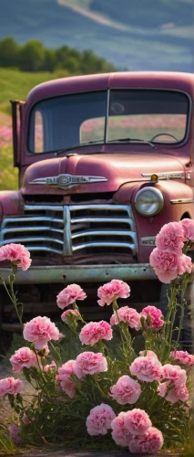 cuba background,3d car wallpaper,chevrolet,flower car,oldsmobile,ranchero,spring background,pink car,springtime background,retro car,retro flowers,old country roses,retro automobile,chev,ford truck,pink grass,flower background,chevy,50's style,retro vehicle,Conceptual Art,Daily,Daily 28