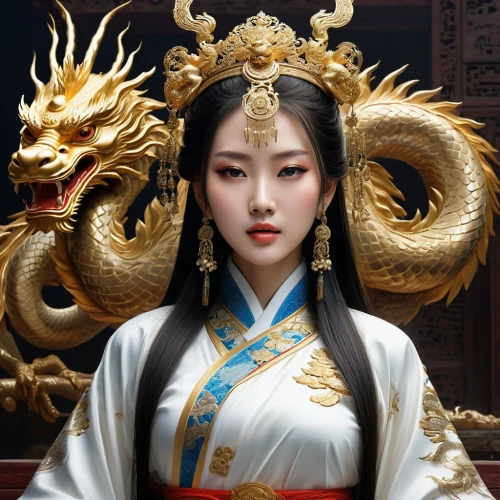 golden dragon,oriental princess,moondragon,qilin,oriental girl,oriental,khenin,daiyu,diaochan,wulin,jianyin,sanxia,wenhao,concubine,guanyin,yunxia,oriente,qimin,rongfeng,jinling,Conceptual Art,Fantasy,Fantasy 12