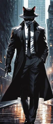 blacksad,kingpin,oddjob,darkwing,tuxedo,tuxedo just,darkman,gcpd,racketeer,wolfwood,zatara,inspecteur,a black man on a suit,rorschach,detective,mafioso,pennyworth,ratigan,mafia,vigilante,Unique,Design,Sticker