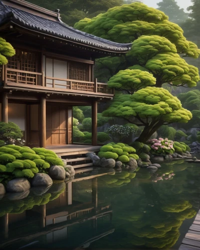 asian architecture,teahouse,ryokan,japanese garden,golden pavilion,japan landscape,the japanese tree,japanese garden ornament,japanese zen garden,the golden pavilion,japon,japan garden,ryokans,yinzhen,dojo,japanese background,zen garden,heian,teahouses,japanese-style room,Conceptual Art,Daily,Daily 27