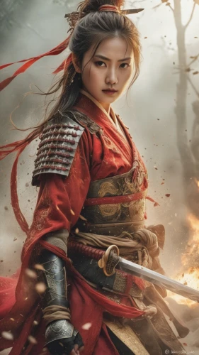 mulan,female warrior,sanxia,wuxia,warrior woman,samurai fighter,xixia,katana,yunxia,yimou,samurai,tianxia,diaochan,ashina,yukimura,yi sun sin,korean history,daiyu,goki,zhaowen,Photography,General,Fantasy