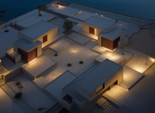 cube stilt houses,3d rendering,amanresorts,3d render,floating huts,render,mykonos,cubic house,voxels,santorini,renders,3d rendered,cycladic,voxel,dunes house,habitaciones,ambient lights,an apartment,apartment house,serifos,Photography,General,Realistic