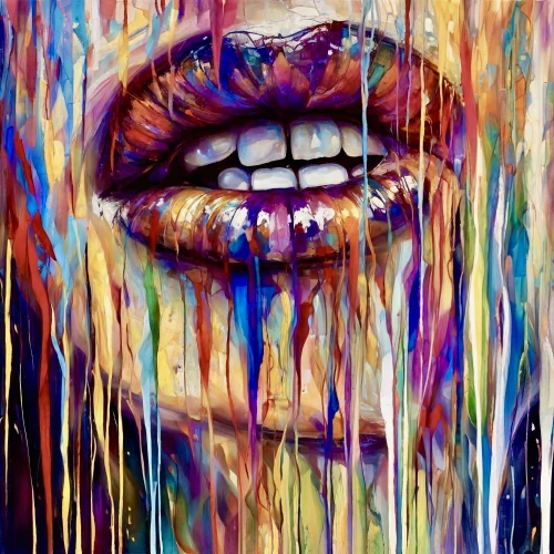 wetpaint,splash paint,dripping,labios,graffiti art,drips,poured,spraypainted,graffiti splatter,paint splatter,graffiti,spray paint,colorful background,sprayed,mouth,splash of color,boho art,seni,oil painting on canvas,color splash