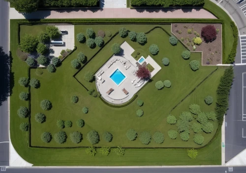 private estate,overhead view,bird's-eye view,drone image,bendemeer estates,aerial shot,aerial view,golf resort,aerial photograph,golf hotel,view from above,overhead shot,swim ring,swimming pool,outdoor pool,aerial image,birdview,villa,golf lawn,top view,Photography,General,Realistic