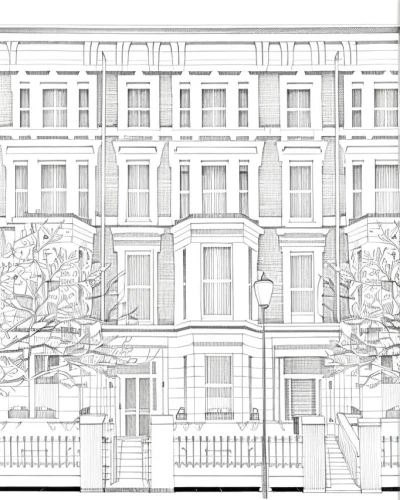 rowhouses,facade painting,garden elevation,frontages,spandrel,line drawing,penciling,facade panels,pediments,mansard,sketchup,townhouses,layouts,balconies,mono-line line art,brownstones,pencilling,rowhouse,houses clipart,elevations,Design Sketch,Design Sketch,Fine Line Art