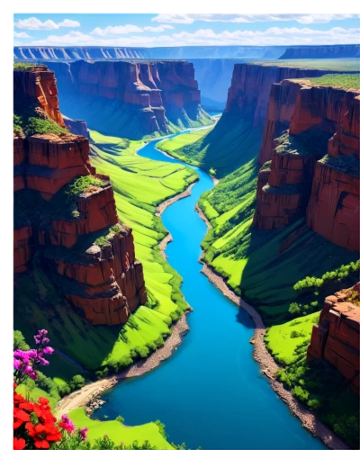 canyon,skylands,canyons,grand canyon,fairyland canyon,world digital painting,valley,futuristic landscape,mountain valleys,beautiful landscape,flowerful desert,cliffsides,red cliff,fantasy landscape,mountain plateau,high landscape,big bend,landscape background,paisaje,mountainous landscape,Conceptual Art,Fantasy,Fantasy 12