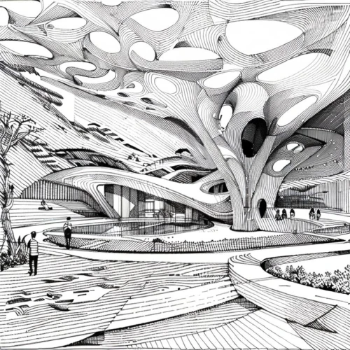 archigram,arcology,futuristic architecture,futuristic art museum,heatherwick,sky space concept,bjarke,renderings,unbuilt,masdar,futuristic landscape,halderman,niemeyer,parametrically,futuroscope,inhabitation,sketchup,aerotropolis,universum,architectures,Design Sketch,Design Sketch,None