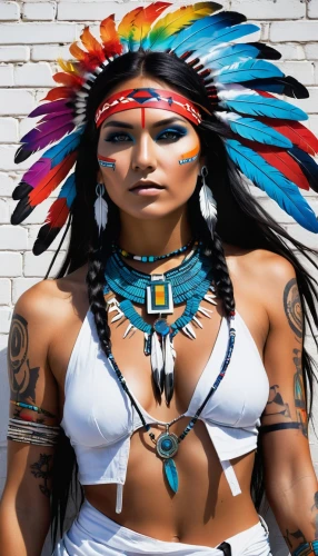 american indian,native american,the american indian,amerindian,indian headdress,navaho,warrior woman,cherokee,intertribal,feather headdress,nuxalk,sinixt,lakota,native,indigenist,blackfeet,apache,derivable,amerindien,sioux,Conceptual Art,Graffiti Art,Graffiti Art 07