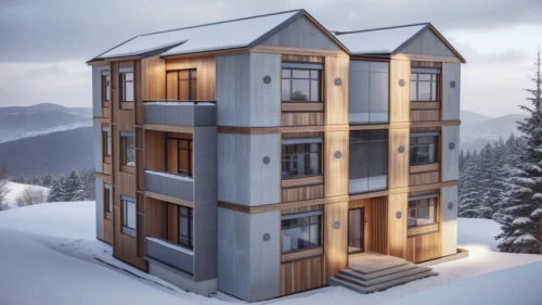 avoriaz,snow house,cubic house,winter house,jahorina,townhome,snowhotel,cube stilt houses,verbier,townhomes,timber house,wooden house,morzine,house in mountains,aprica,monashee,revit,glickenhaus,passivhaus,house in the mountains,Photography,General,Realistic