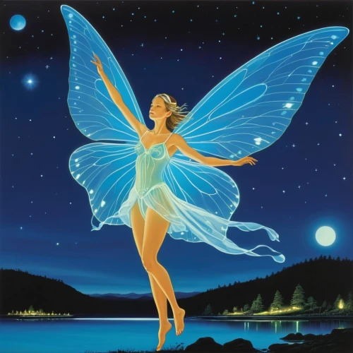 fairies aloft,tinkerbell,ulysses butterfly,morphos,faerie,fairy,sylph,faires,aurora butterfly,faery,sylphs,fairy queen,little girl fairy,blue butterfly background,fairies,sky butterfly,love angel,tink,butterflied,winx,Art,Artistic Painting,Artistic Painting 23