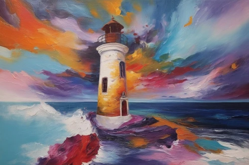 lighthouse,lighthouses,light house,red lighthouse,point lighthouse torch,painting technique,murano lighthouse,electric lighthouse,phare,crisp point lighthouse,oil painting on canvas,oil painting,giglio,kordic,oil on canvas,lightkeeper,art painting,il giglio,pittura,pei,Illustration,Paper based,Paper Based 04