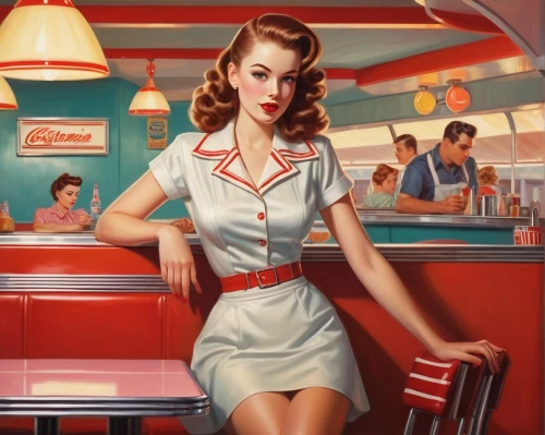 retro diner,retro pin up girls,retro pin up girl,waitress,50's style,fifties,retro women,stewardess,pin up girl,pin-up girls,pin-up girl,retro woman,stewardesses,valentine day's pin up,pin up girls,pin ups,soda fountain,retro girl,waitresses,diners,Conceptual Art,Daily,Daily 12