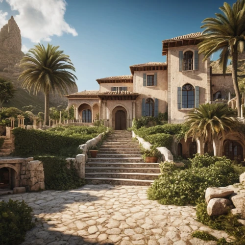 luxury home,cryengine,beautiful home,dorne,luxury property,mansions,theed,mansion,uncharted,dreamhouse,3d rendering,home landscape,hacienda,sansar,holiday villa,country estate,dunes house,provencal,florida home,house in the mountains,Photography,General,Realistic