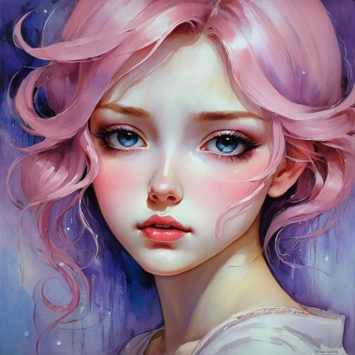 fantasy portrait,kommuna,mystical portrait of a girl,fae,girl portrait,haru,chibiusa,pink beauty,euphemia,digital painting,rose quartz,maeve,bubblegum,eloise,soft pink,soft pastel,satori,light pink,neopolitan,portrait of a girl,Illustration,Realistic Fantasy,Realistic Fantasy 30