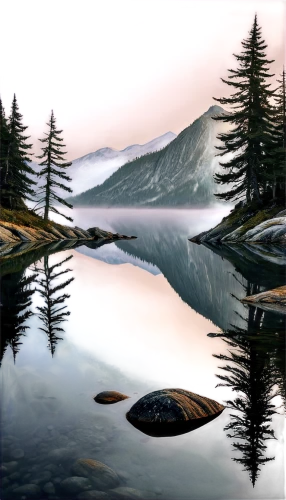 virtual landscape,evening lake,mountainlake,alpine lake,forest lake,reflections in water,waterscape,water reflection,mirror water,water scape,reflection in water,mountain lake,high mountain lake,landscape background,salt meadow landscape,calm water,reflections,glacial lake,lake,a small lake,Illustration,Vector,Vector 02