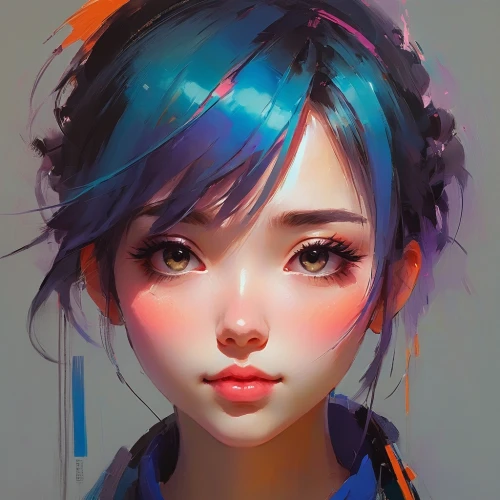 girl portrait,hatsune,marinette,painter doll,hatsune miku,yanzhao,fantasy portrait,youliang,krita,kommuna,maiko,artist color,oriental girl,digital painting,anime girl,geisha girl,colorful doodle,jianying,world digital painting,jianxing,Conceptual Art,Sci-Fi,Sci-Fi 22