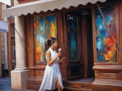vettriano,italian painter,art gallery,art painting,glass painting,oil painting,meticulous painting,photo painting,oil painting on canvas,girl in a long dress,mexican painter,photorealist,girl walking away,church painting,paintings,pittura,girl praying,woman playing,filipiniana,girl in a long dress from the back,Illustration,Paper based,Paper Based 04