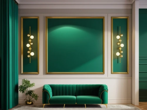 green wallpaper,art deco frame,verde,mahdavi,art deco background,emerald,wall lamp,green,pine green,deco,wall light,emeralds,greenglass,art deco,modern decor,greenhut,window curtain,interior decor,malachite,green black,Photography,General,Realistic