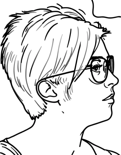 comic halftone woman,shorn,flat blogger icon,holtzmann,spectacled,pencilling,wipp,allred,bespectacled,scowling,lemire,inking,scribbly,sneers,theroux,spex,rotoscoped,inker,sneer,shorthaired,Design Sketch,Design Sketch,Rough Outline