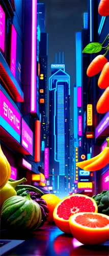 colorful city,neon drinks,neon candies,neon arrows,neon sign,neon coffee,neon cakes,cybercity,neon,futuristic landscape,neons,neon light,neon cocktails,neon ghosts,neon colors,neon lights,cybertown,neon ice cream,fantasy city,microdistrict,Conceptual Art,Sci-Fi,Sci-Fi 26