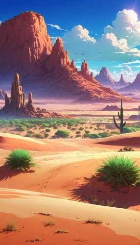 desert desert landscape,desert landscape,desert background,arid landscape,capture desert,deserto,desert,cartoon video game background,the desert,dune landscape,wildstar,flowerful desert,arid land,desertlike,arid,stone desert,semidesert,deserts,landscape background,desert plants,Illustration,Japanese style,Japanese Style 03