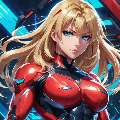 samus,ann,zeta,asuka langley soryu,heavy object,red saber,karin,akira,elita,ekatarina,mordred,modred,nero,red blue wallpaper,red,asuka,sakamaki,kabushiki,yakusheva,kolken,Illustration,Japanese style,Japanese Style 03