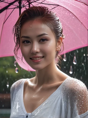 rainie,asian umbrella,wet girl,wet,rainswept,vietnamese woman,asian woman,asian,red rose in rain,girl washes the car,asian girl,in the rain,japanese woman,rain shower,xiaofei,wet smartphone,rainwear,yingjie,jiaqi,photoshoot with water,Photography,General,Realistic