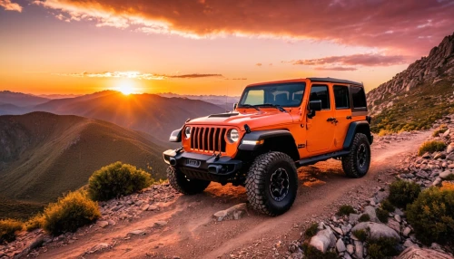 jeep rubicon,wrangler,jeep,jeep gladiator rubicon,jeeps,yellow jeep,wranglings,alpine sunset,yj,willys jeep,garrison,jeepster,willys jeep mb,mountaineer,car wallpapers,ruggedness,orange sky,sunset glow,jimny,off road,Photography,General,Realistic