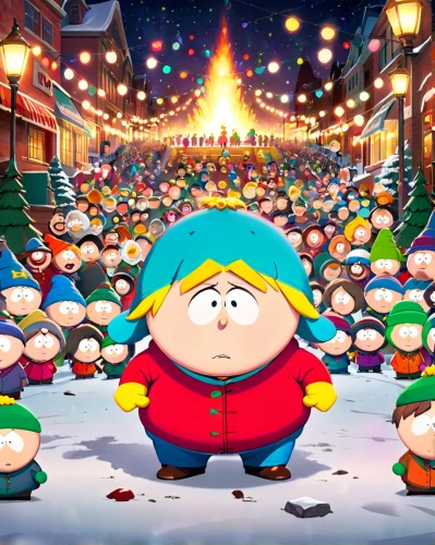 cartman,southpark,christmas background,the holiday of lights,christmas snowy background,winter festival,christmas wallpaper,christmasbackground,festival of lights,christmas market,caroling,fest of lights,christmas balls background,snowville,winter background,butters,carol singers,christmas trailer,christmas movie,linus,Anime,Anime,Cartoon