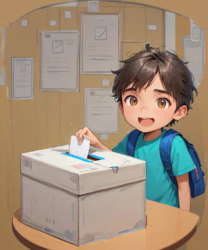 mailroom,depositor,examination room,paperwork,tutoring,ballot box,papermaster,ballot,kids illustration,tolkun,filing,ballots,courier box,animator,kumon,locker,consulta,paperboard,study room,documents,Anime,Anime,General