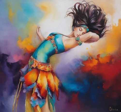 ethnic dancer,dancer,dance with canvases,bayadere,danseuse,flamenca,bellydance,bodypainting,danses,danza,chevrier,fire dancer,bohemian art,natyam,jhoom,body painting,indian art,boho art,pasodoble,art painting,Illustration,Paper based,Paper Based 04