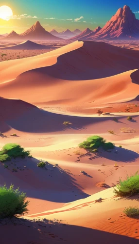 desert desert landscape,desert landscape,desert background,dune landscape,desert,deserto,the desert,capture desert,libyan desert,semidesert,desertlike,sahara desert,deserts,arid landscape,sand dunes,dune sea,flowerful desert,sand dune,arabic background,merzouga,Illustration,Japanese style,Japanese Style 03