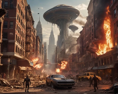 destroyed city,post-apocalyptic landscape,varsavsky,post apocalyptic,postapocalyptic,apocalyptic,jablonsky,crytek,europacorp,dystopian,sci fiction illustration,apocalypse,cryengine,hawken,coruscant,warworld,imperialis,subpopulation,warzone,concept art,Photography,General,Cinematic