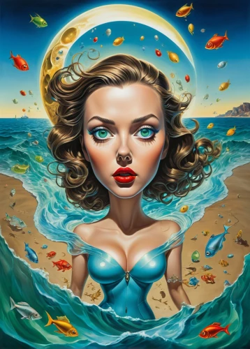 amphitrite,siren,the sea maid,mermaid background,nereid,sirene,atlantica,jasinski,sea beach-marigold,oceana,buoyant,ondine,the wind from the sea,naiad,nereids,viveros,aquarius,sirena,water nymph,ocean pollution,Illustration,Abstract Fantasy,Abstract Fantasy 23