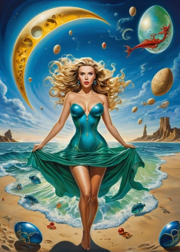 amphitrite,horoscope libra,the zodiac sign pisces,heliosphere,harmonia macrocosmica,fantasy woman,fantasy art,hesperides,cosmogirl,fantasy picture,the sea maid,horoscope pisces,atlantica,mermaid background,ariadne,mother earth,bacchante,inanna,sedna,zodiac sign gemini,Illustration,Abstract Fantasy,Abstract Fantasy 23