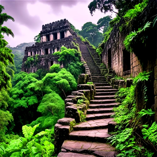 yavin,palenque,yaxchilan,xunantunich,tepoztlan,copan,chichen itza,chiapas,tikal,calakmul,catumbela,tequendama,artemis temple,ruinas,banteay,gondwanaland,mayan,terraced,picchu,ancient city,Illustration,Black and White,Black and White 09