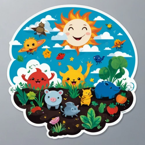 kawaii animal patch,clipart sticker,kawaii animal patches,animal stickers,stickers,fruits icons,summer clip art,kawaii patches,fairy tale icons,sticker,fruit icons,locoroco,my clipart,kids illustration,scrapbook clip art,growth icon,round kawaii animals,summer icons,circle icons,pikmin,Unique,Design,Sticker