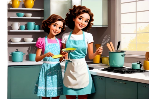 domesticity,homemakers,housemaids,girl in the kitchen,cooking book cover,dishdashas,homemaking,domestic,domestic life,housewives,doll kitchen,confectioners,star kitchen,cute cartoon image,baking equipments,nannies,domesticates,kitchenettes,homemaker,kitchenware,Illustration,Vector,Vector 09