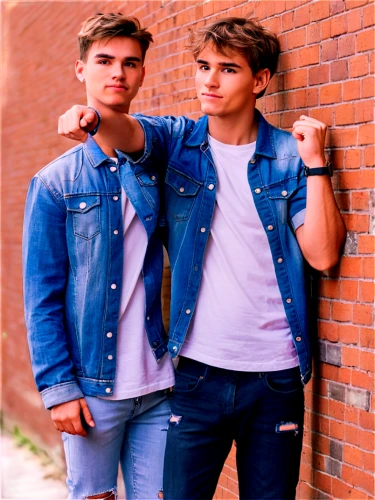 jeans background,denim background,photo shoot with edit,greasers,photo session in torn clothes,denim jeans,tutton,adolescentes,brick wall background,models,chambray,fashion models,jaspar,hanson,hermanos,photo shoot for two,red brick wall,myler,zick,hotties,Unique,Pixel,Pixel 03