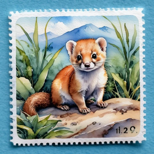 a small red panda,watercolour fox,treeshrews,lesser panda,mustelidae,little fox,philately,treeshrew,stamp collection,south american gray fox,stampfer,mustelids,red panda,postage stamps,squirrely,coati,fox in the rain,squirell,coatis,postmarked,Photography,General,Realistic